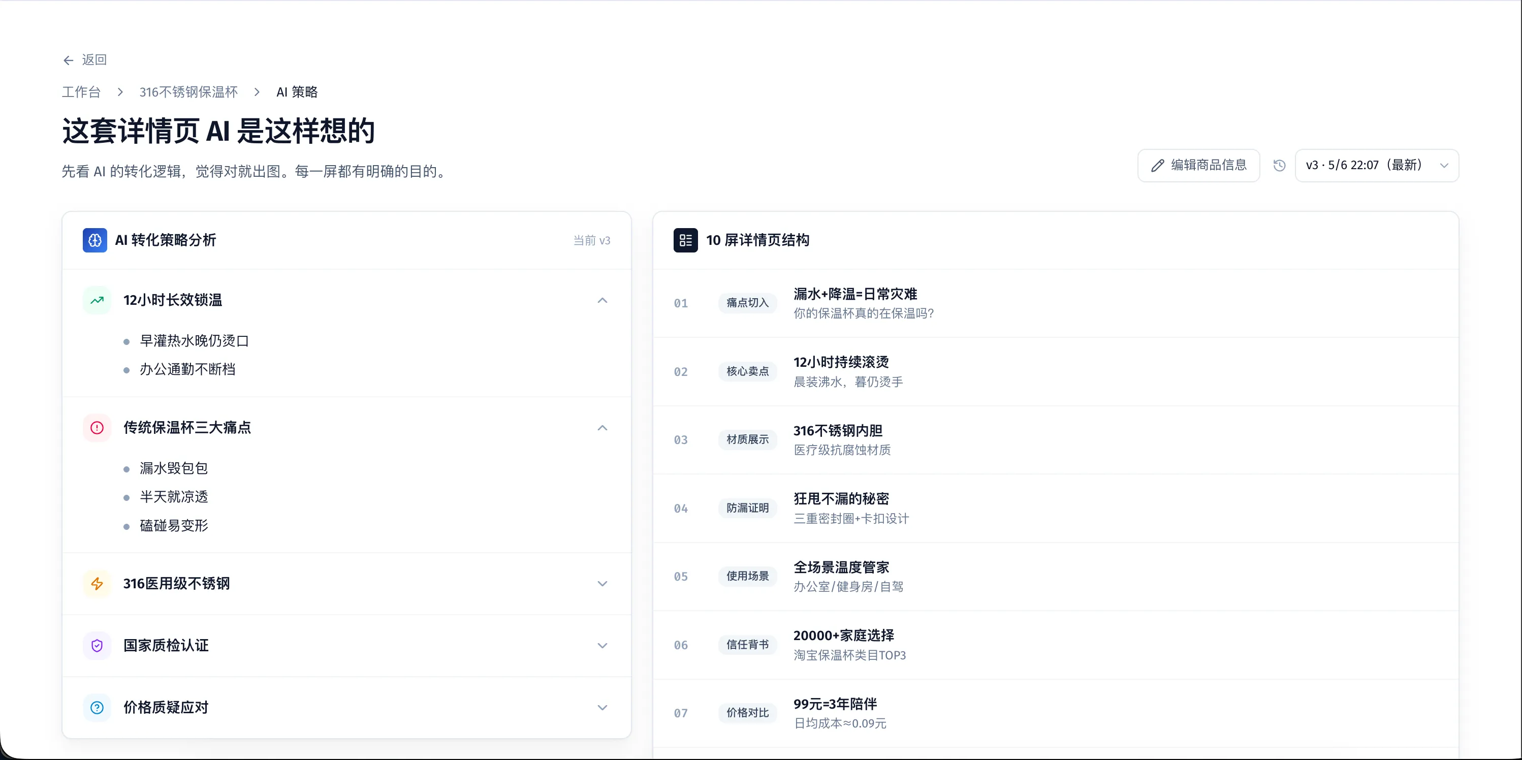 AI 生成转化策略